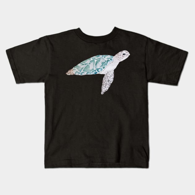 Turtle Kids T-Shirt by amandapwilson